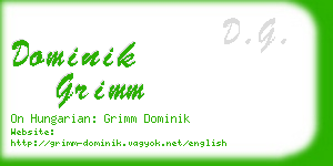 dominik grimm business card